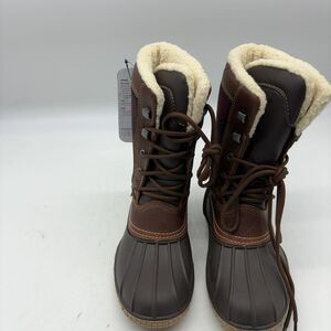Baffin Plaid Waterproof Faux Fur Boots